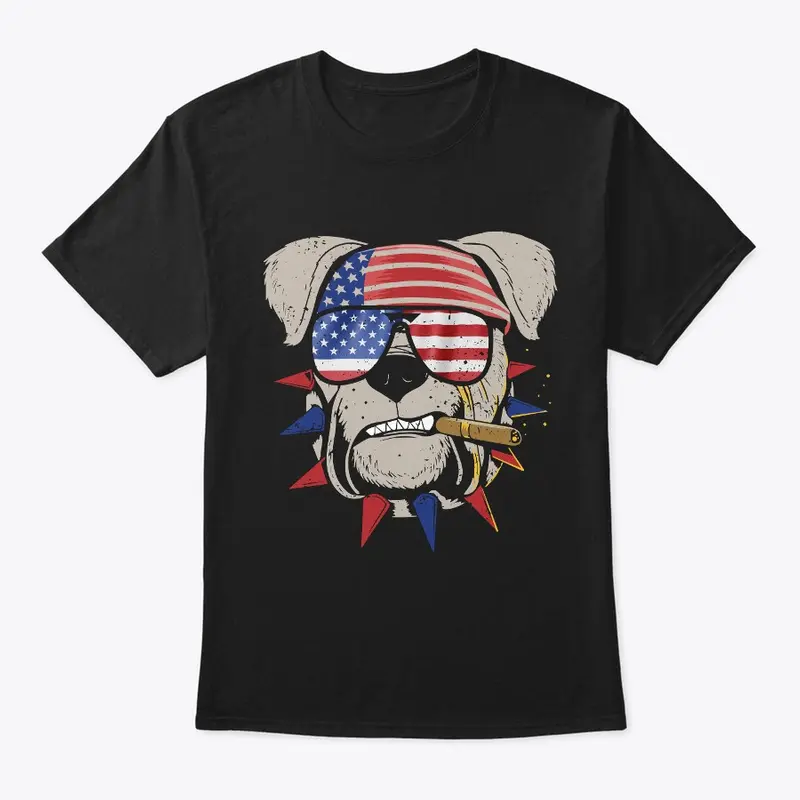 American Bulldog 4th July T-shirt